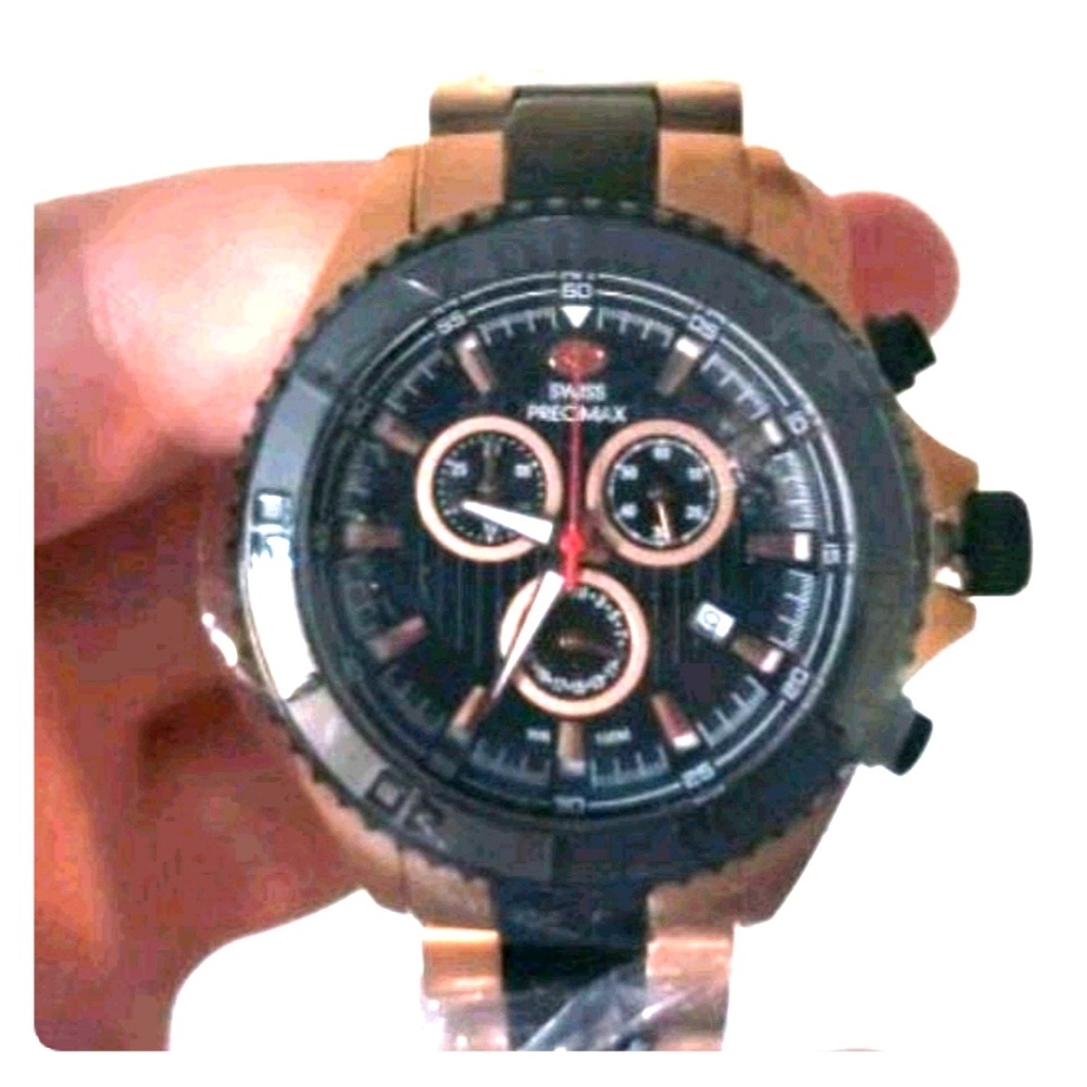 Brand new swiss precimax watch ( gold/black) best
